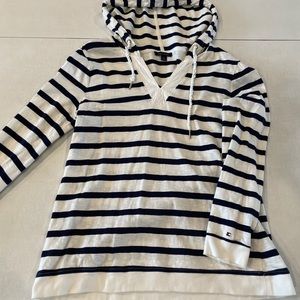 White and Blue Tommy Hilfiger Sweatshirt